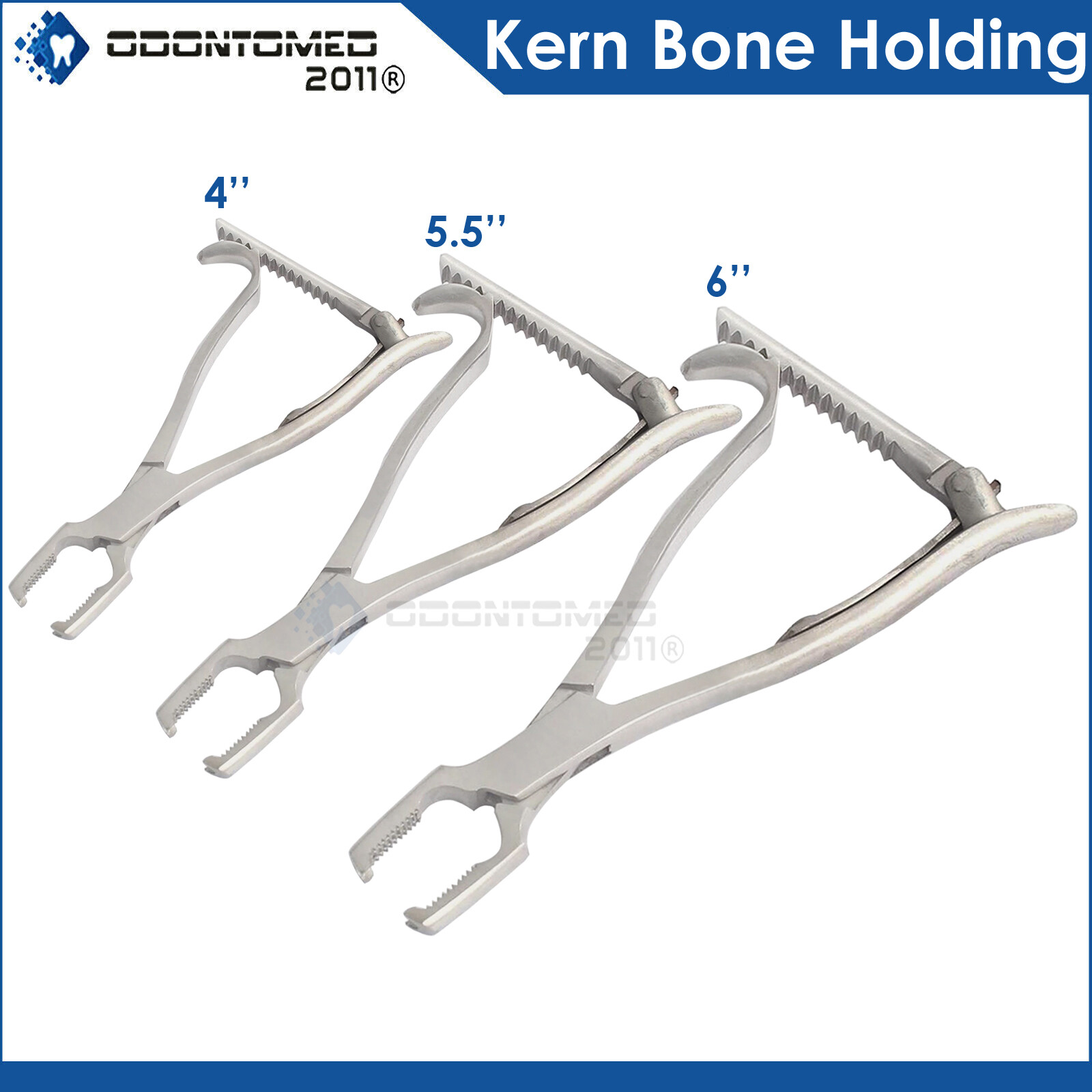 3 KERN BONE HOLDING Forceps 4″+ 5″+ 6″ Surgical Instruments