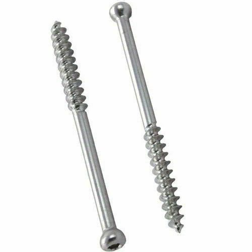 Cancellous Screw 4.0mm Dia. Short Thread S.S. Orthopedic Instrument Pack Of 25