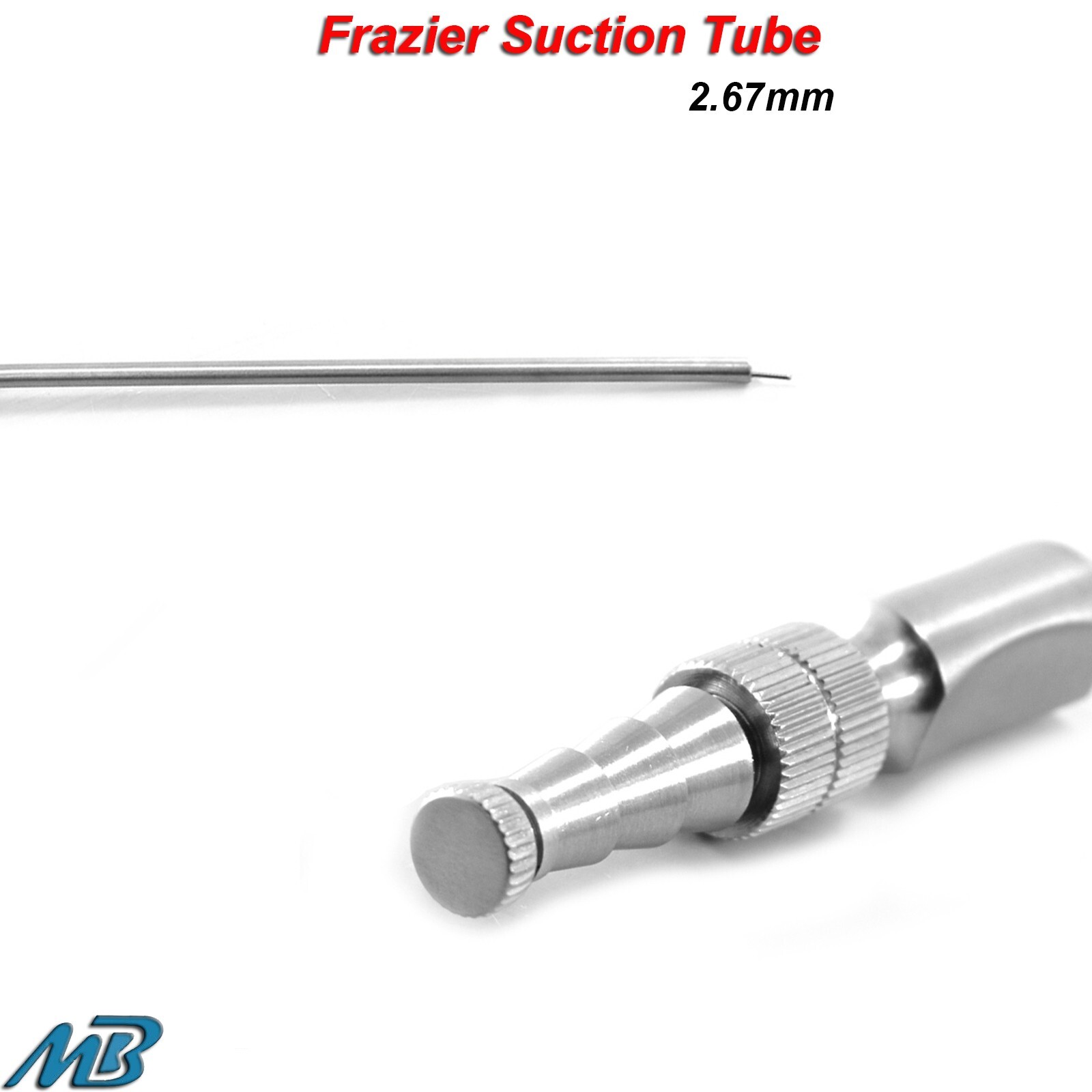 Medical Diagnostic Frazier Suction Tube 2.67mm Neuro Surgical ENT Instruments CE
