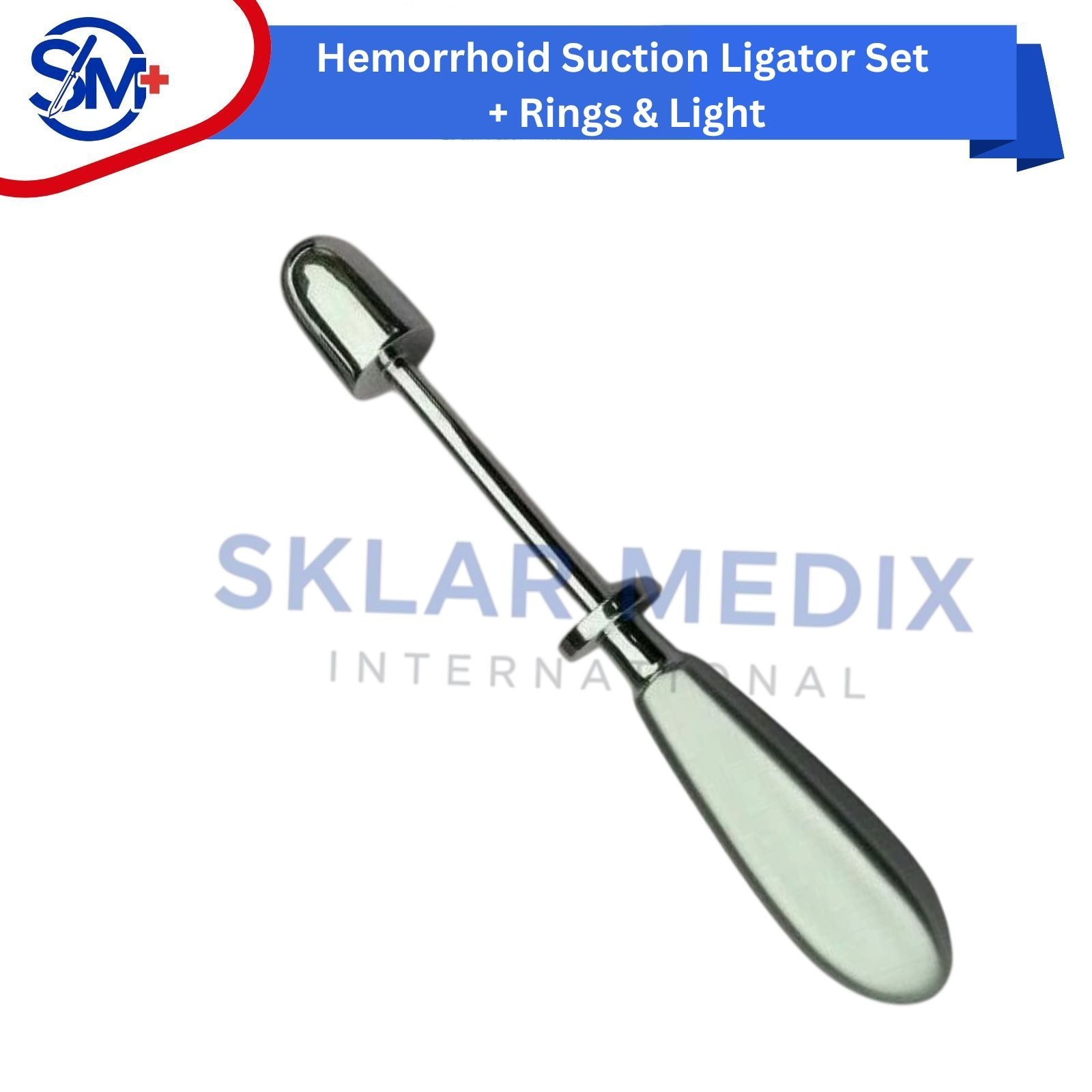 Hemorrhoid Suction Ligator with Proctoscope Anoscope Surgical Instruments German