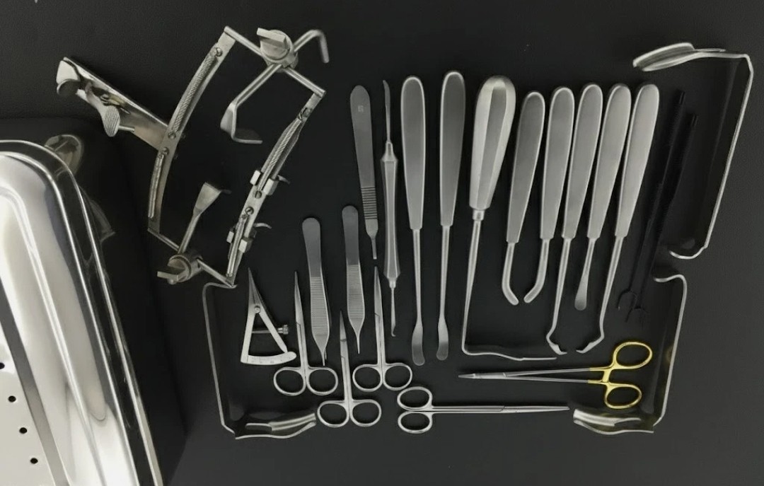 Cleft Palate Surgical Set New Consist Of 25 Pieces Instruments With Box