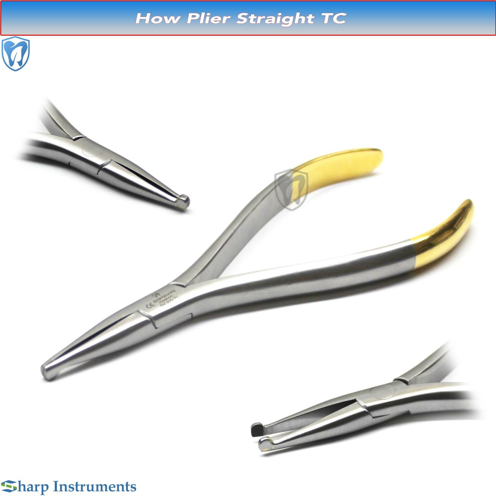 Utility How Crown Plier Straight Dental Orthodontics Surgical Steel Instruments