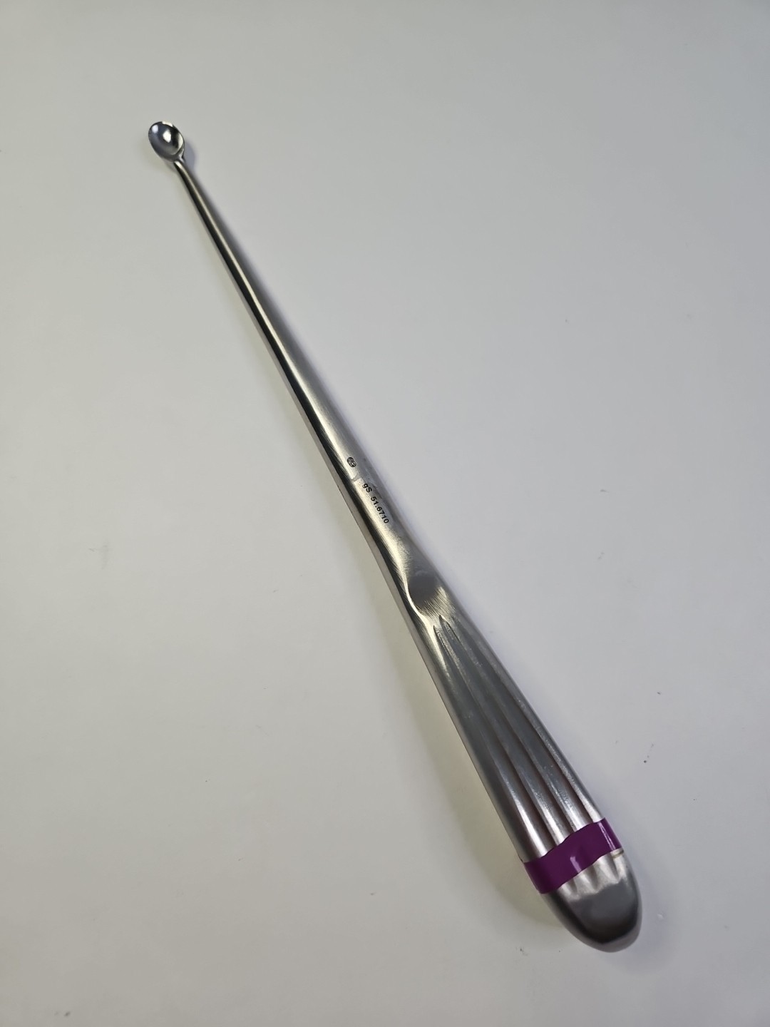 GSource 51.6710 Brun Curette, Hollow Handle, Str, Oval, #6, 9″