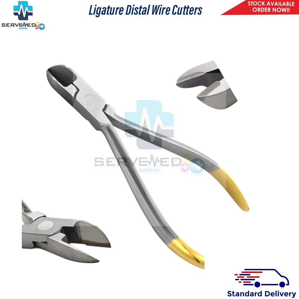 Orthodontic Ligature Distal Wire Cutters Dental Ortho Pliers Band Pusher Tweezer