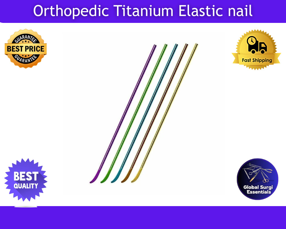 50-Pack Titanium Elastic Nails TEN Orthopedic Intramedullary 1.5–4.5mm Sterile