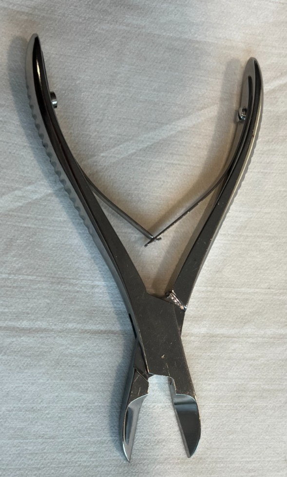 Rongeur, Stainless Steel, 5 inch with 1/2 inch blade