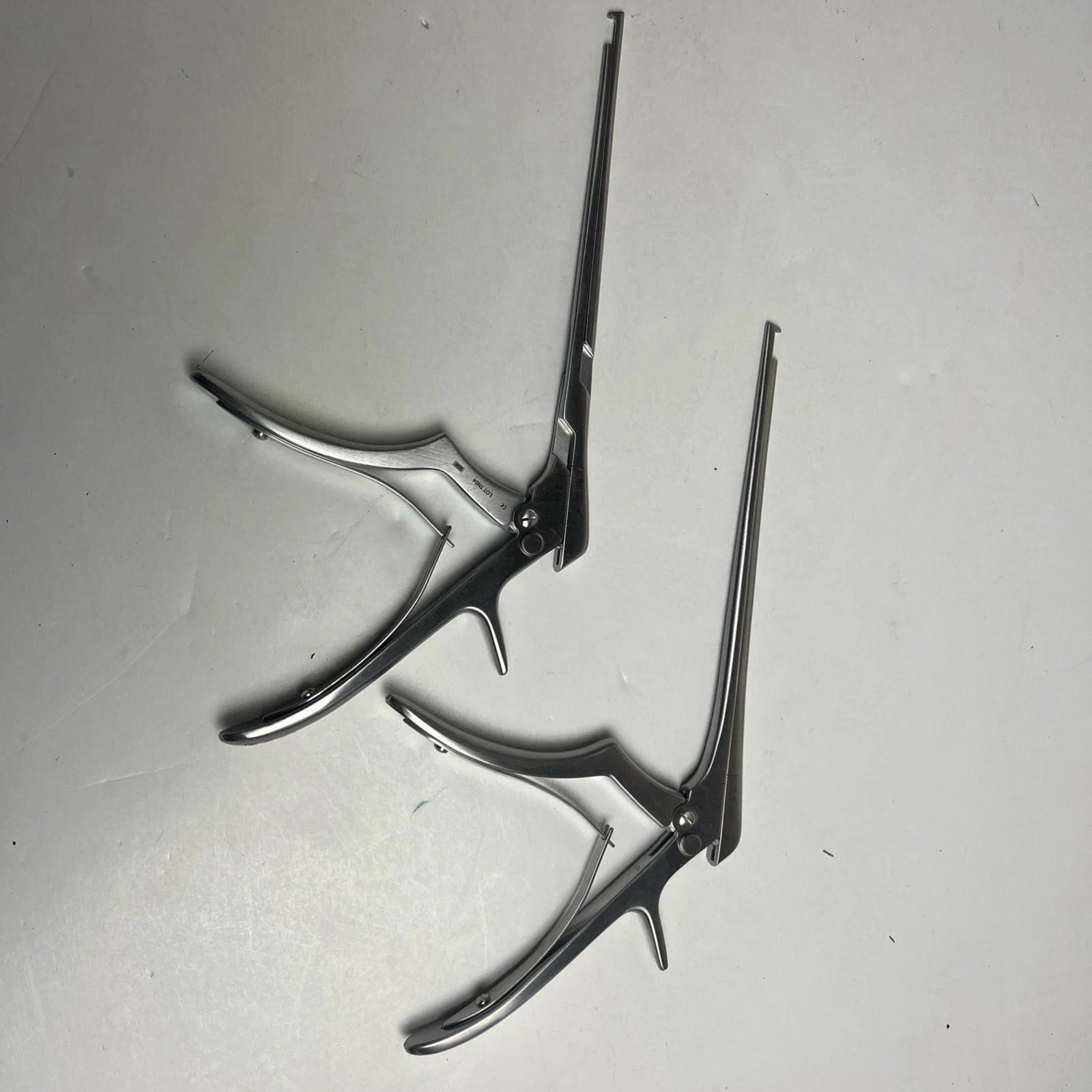 Karl Storz 662102 662112 Kerrison Bone Punch Lot 2pc 7″ Germany Surgical