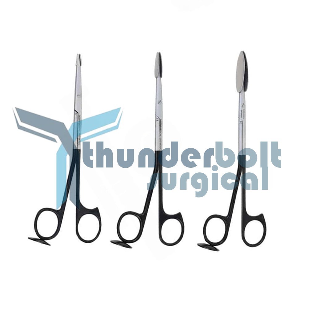 Trepsat Facial Flap dissector scissors set of 3pcs,10mm,15mm,20mm Premium