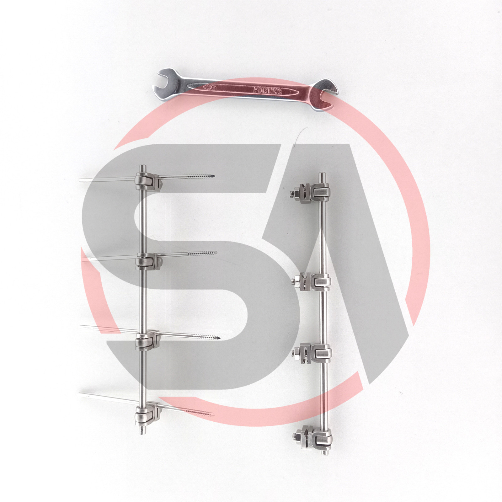 External Fixator 2.0mm A.O Mini Clamps & Pins Veterinary Surgical Instrument Set