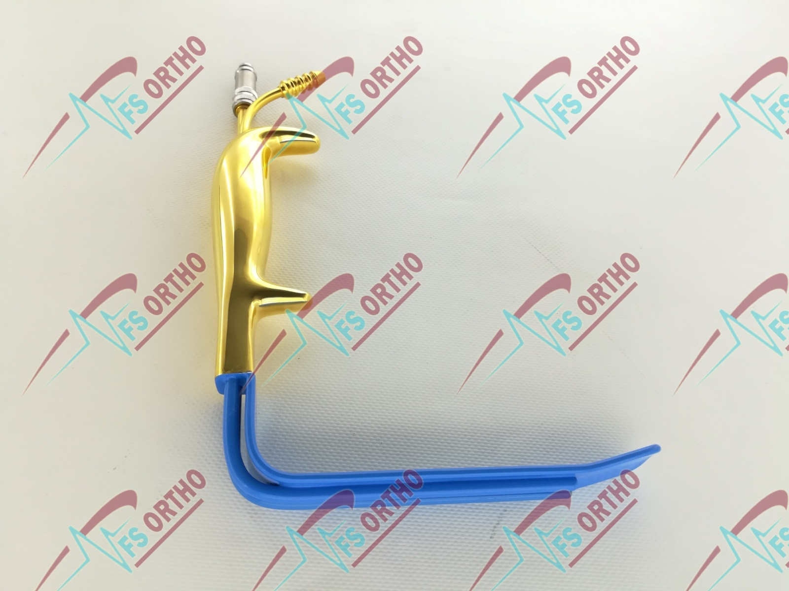 Tebbetts Breast Retractor 25mm x 15cm Fiber Optic Light Guide and Suction Tube