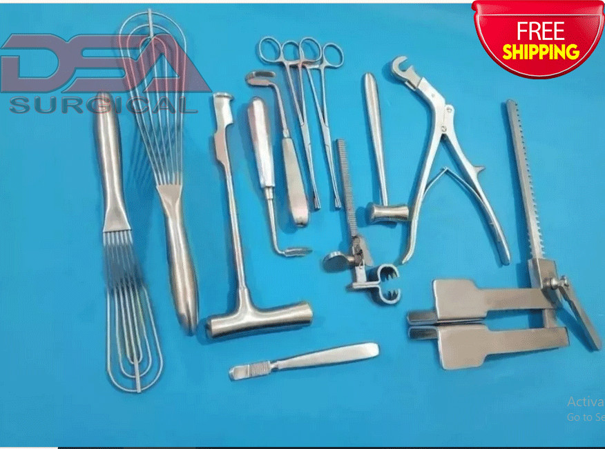 Basic Thoractomy Surgery Instruments Set