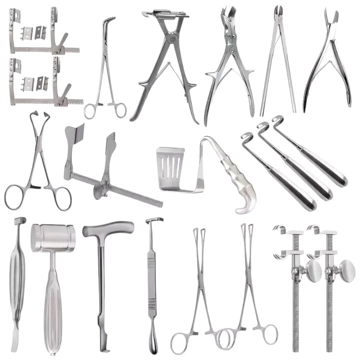 Set of 21Pcs Chest Surgery Thoracic Emergency Nasal Thoracotomy instrument