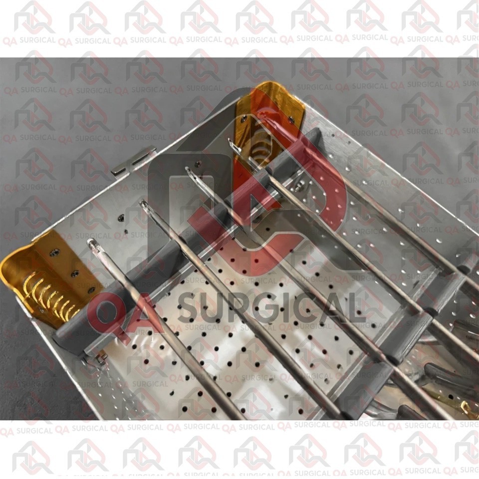 Kerrison Rongeur Set 1 to 5 mm 9 inch, 8 inch and 7 inch With Sterilization Box,