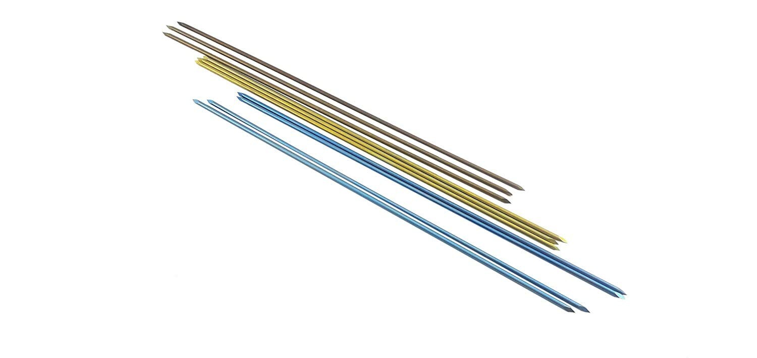 Double Ended Titanium Premium Quality K Wire 6 Inch (Set of 50pcs) 1.5MM