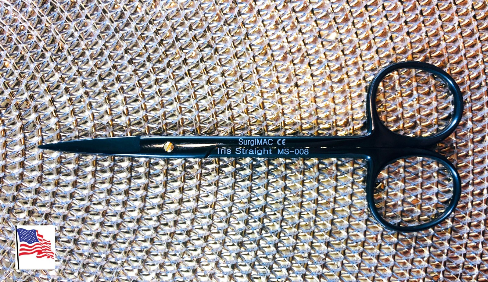 Iris Scissors 4.5″ Surgical Dental Veterinary Instruments Titanium BLACK Coating