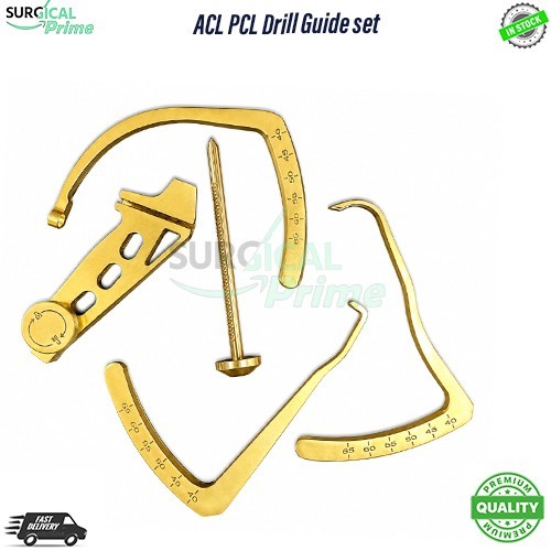 ACL PCL Drill Guide set of 5 PCs Set Orthopedic instruments German stainless