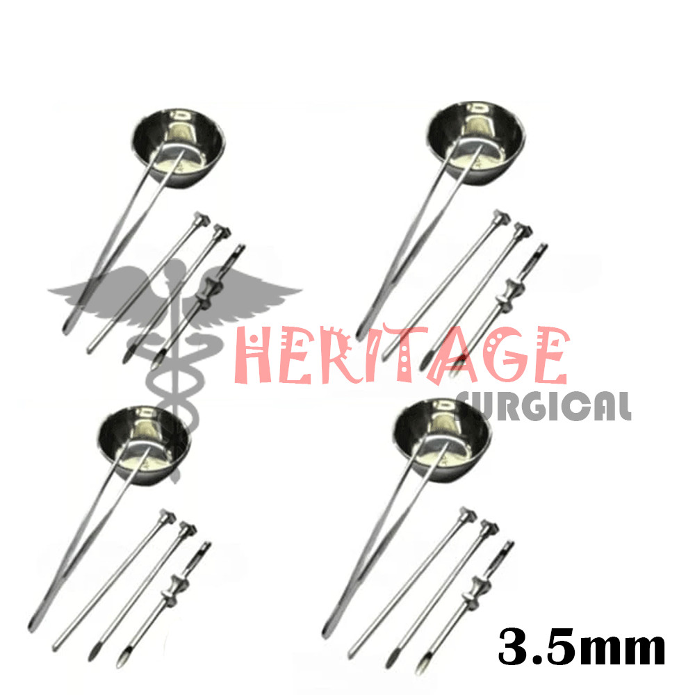 HRT Trocar 4 Kits 3.5mm Hormone Replacement Pellet Insertion Trocar Set
