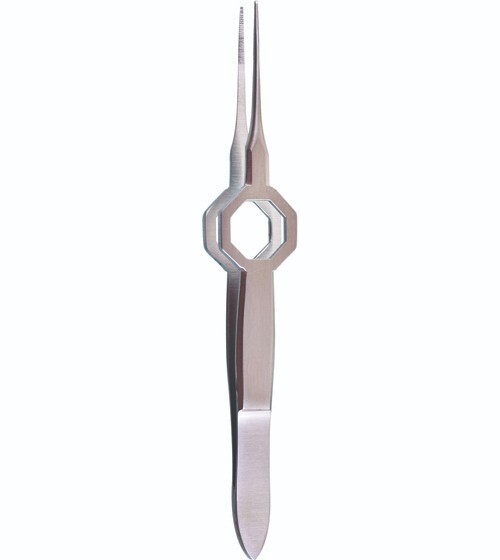 Foerster Eye Dressing Forceps, 3.75″, Straight Serrated Tips,0.5mm Wide, Premium