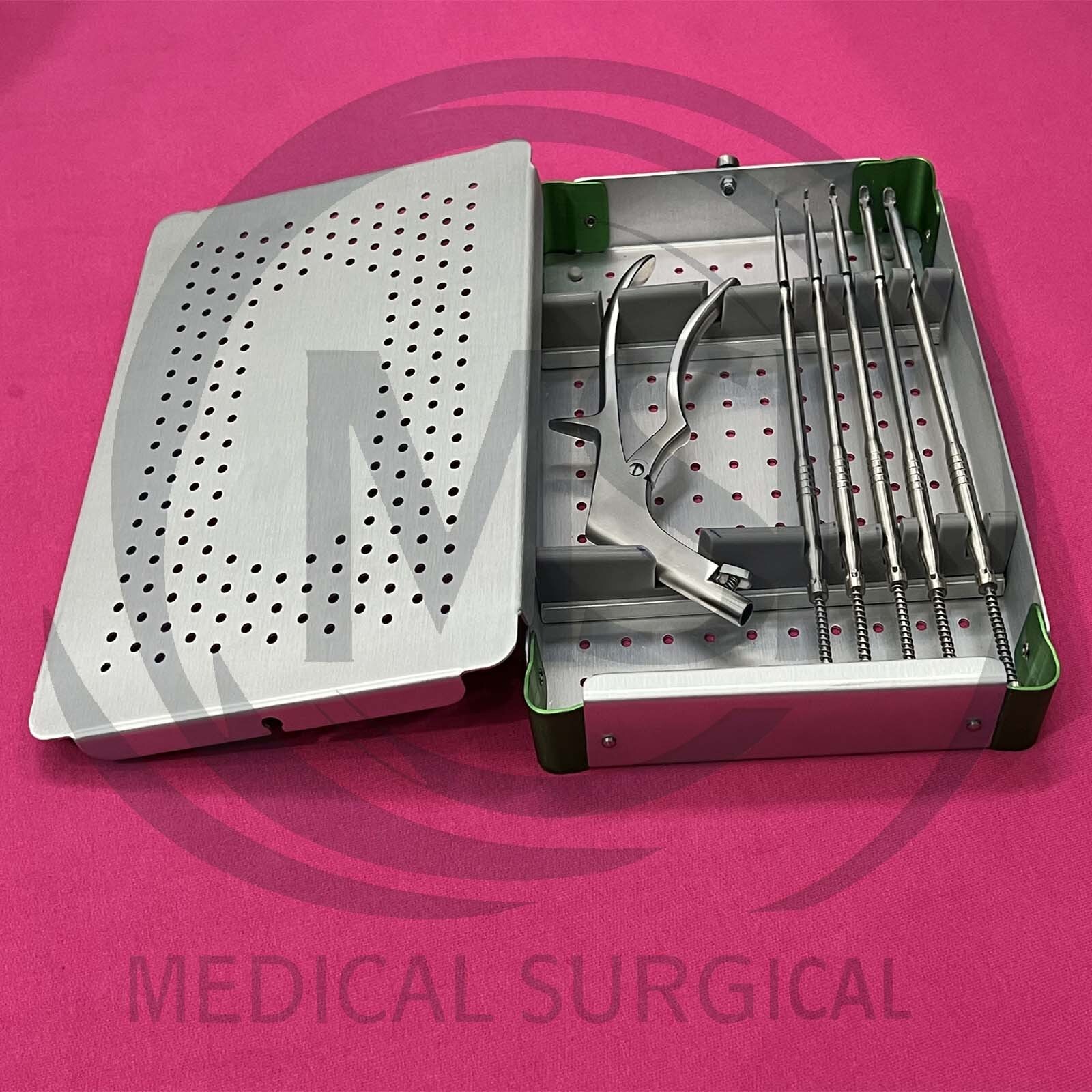 Spine Surgery Rongeur Straight 1 to 5mm Interlaminar Spine Endoscopic Set 18cm