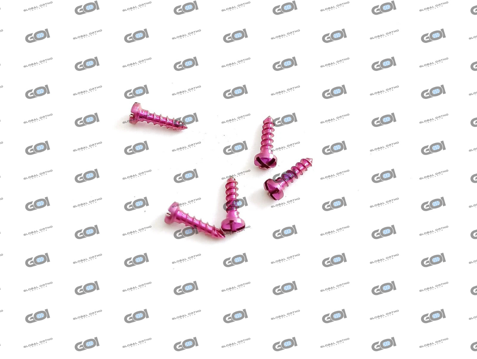 CMF Maxillofacial Cross Drive Mini Screws Assorted 100 Pcs Titanium Grade V