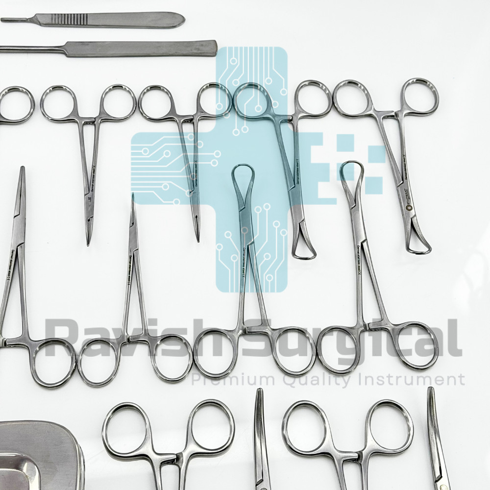 Multipurpose Stainless Steel Instrument Kit 19PCS with Storage Case