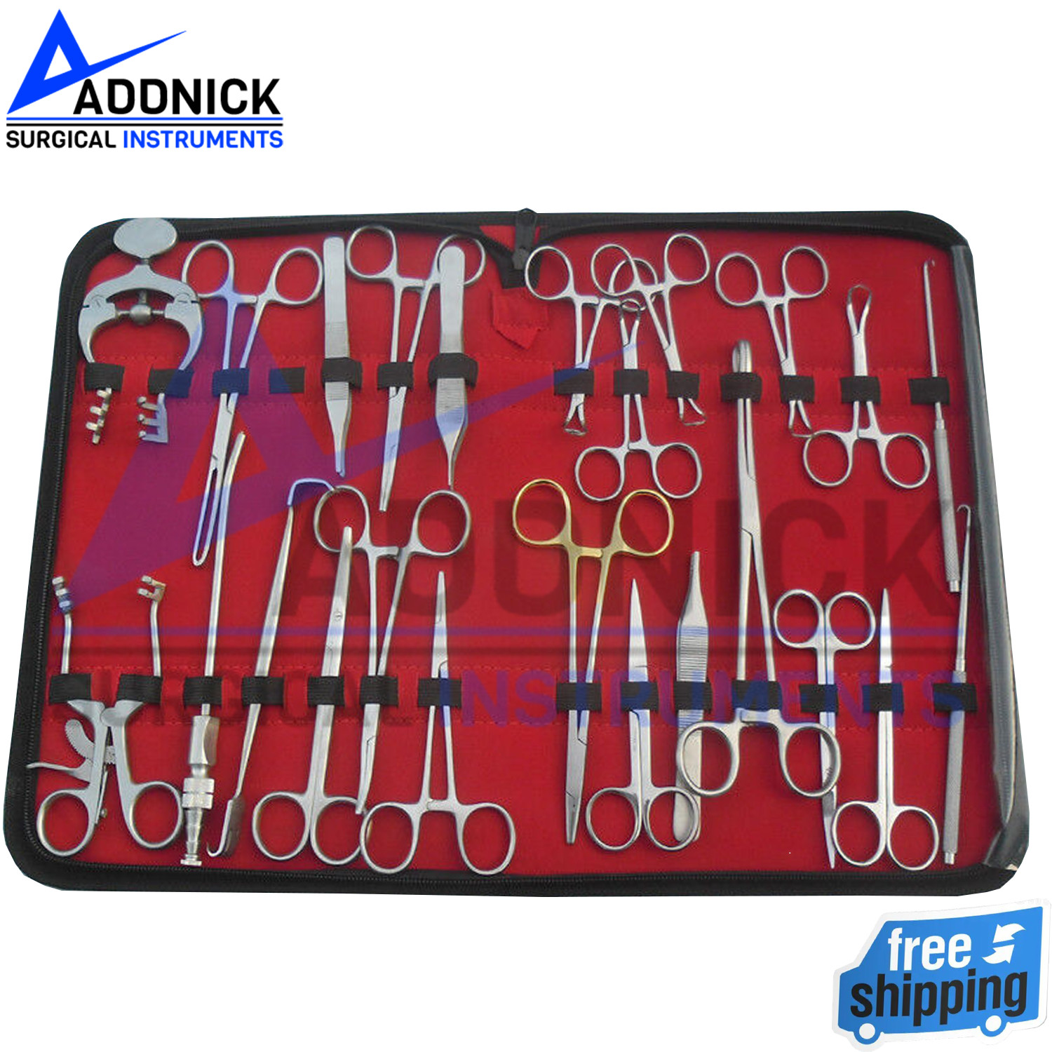 Plastic Surgery Kit Professional Set Of 25 Pieces Surgical Instruments
