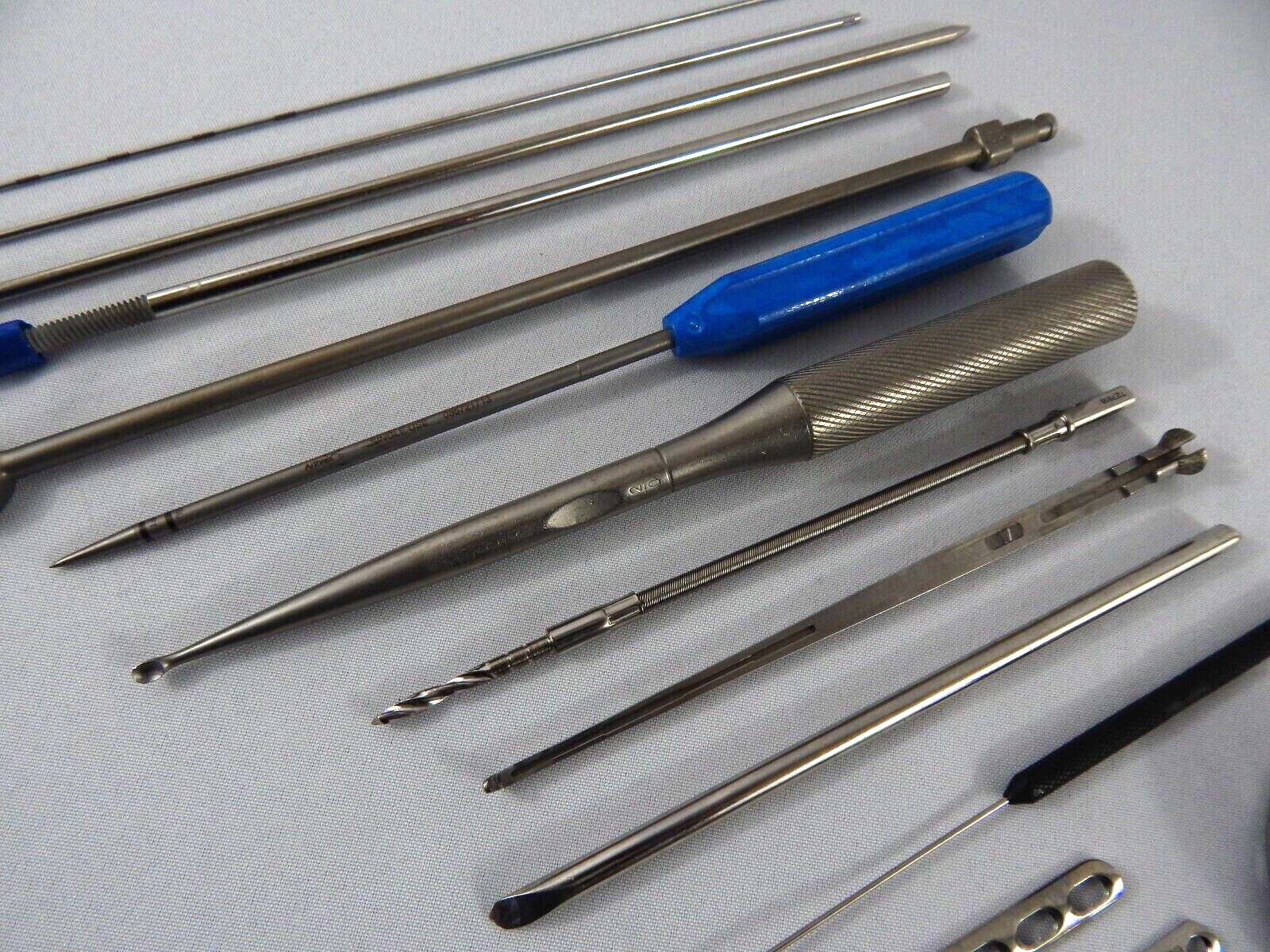 LOT OF 15 STRYKER,RICHARDS,ZIMMERR,S&N,SYNS ORTHOPEDICS INSTRUMENTS QTY-15