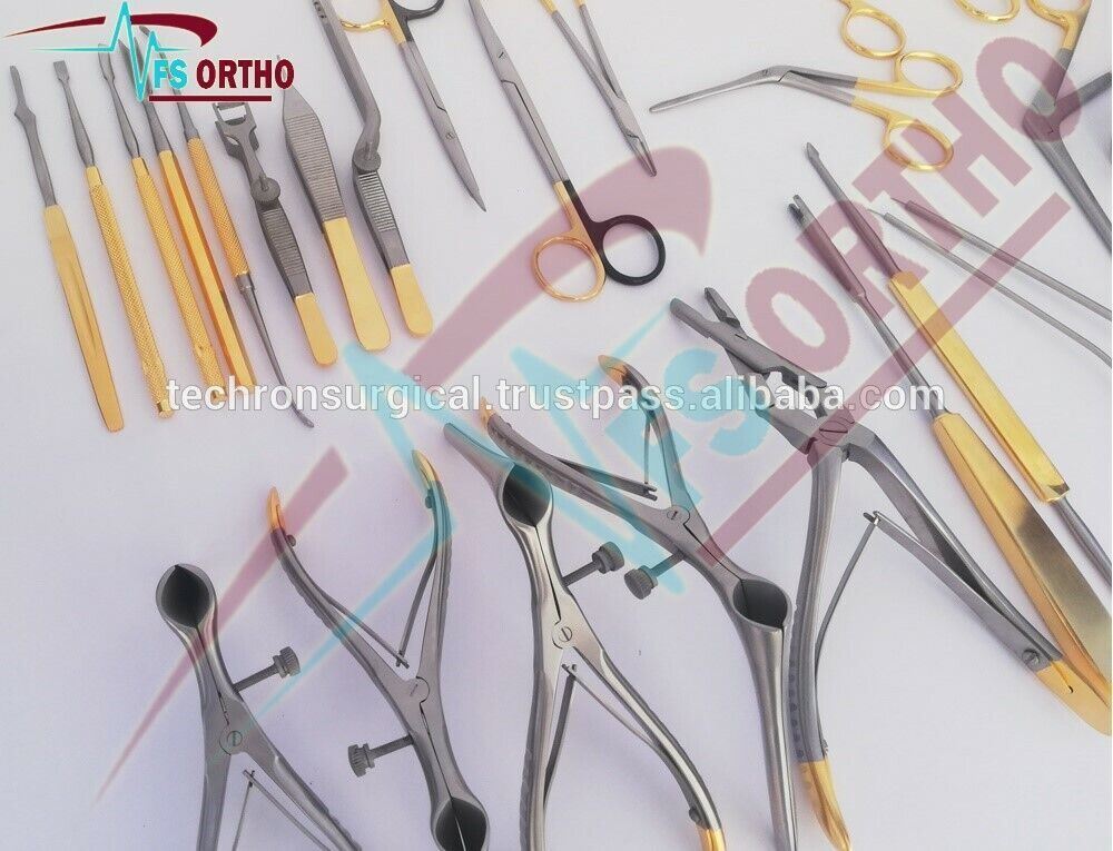 Plastic Surgery Septoplasty Surgical Instruments Set of 25 pcs With Steel Box
