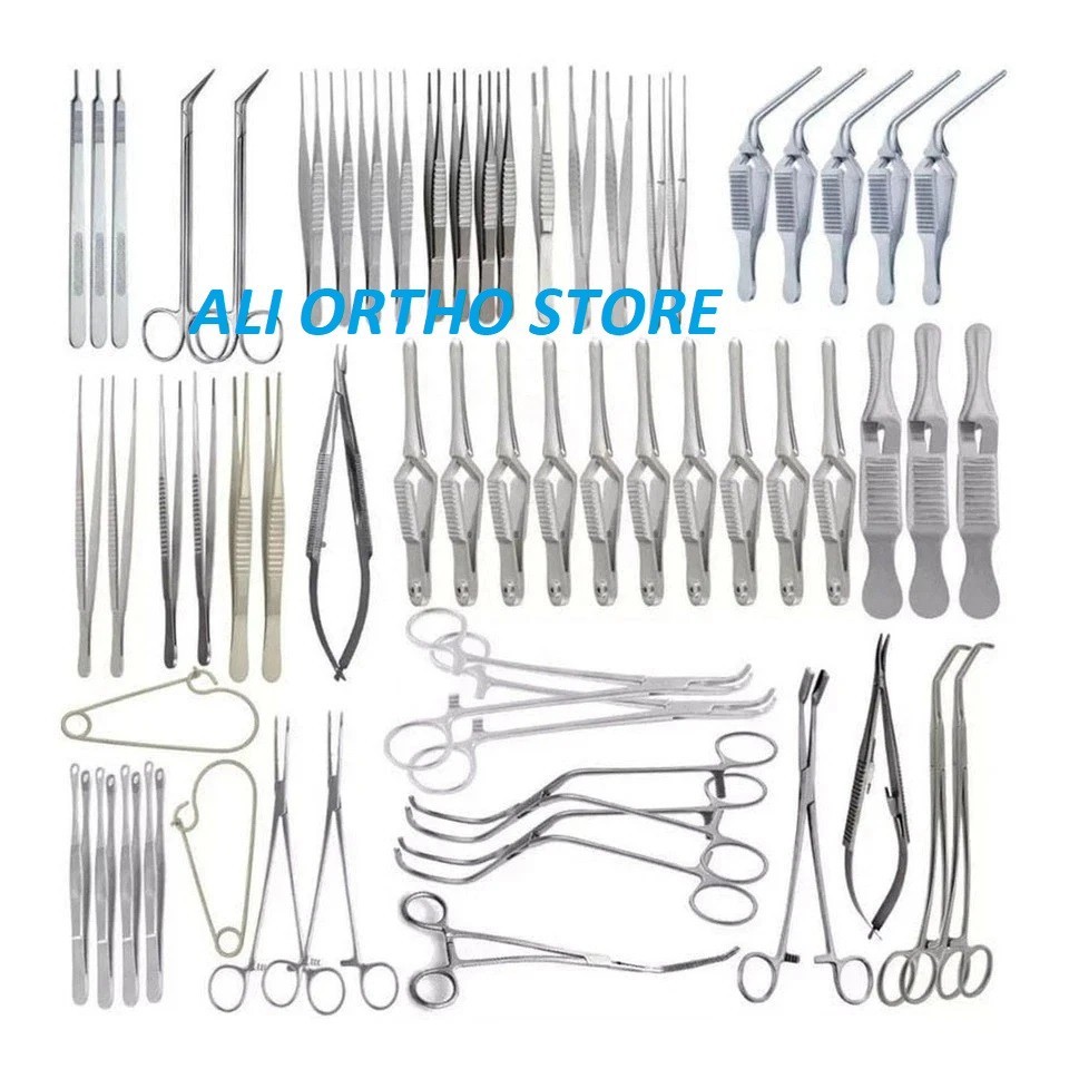 Major Vascular Surgery Instrument Set 61 Pcs Stainless Steel Precision Kit