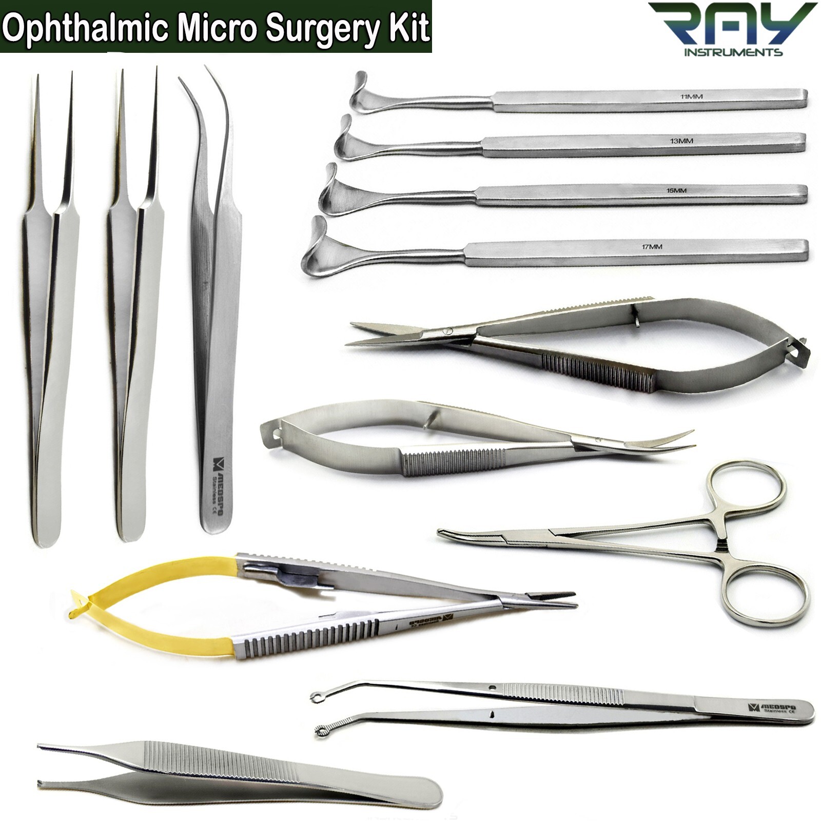 Ophthalmic Surgical Instruments Cataract Eye Micro Surgery Eyelid Retractors CE