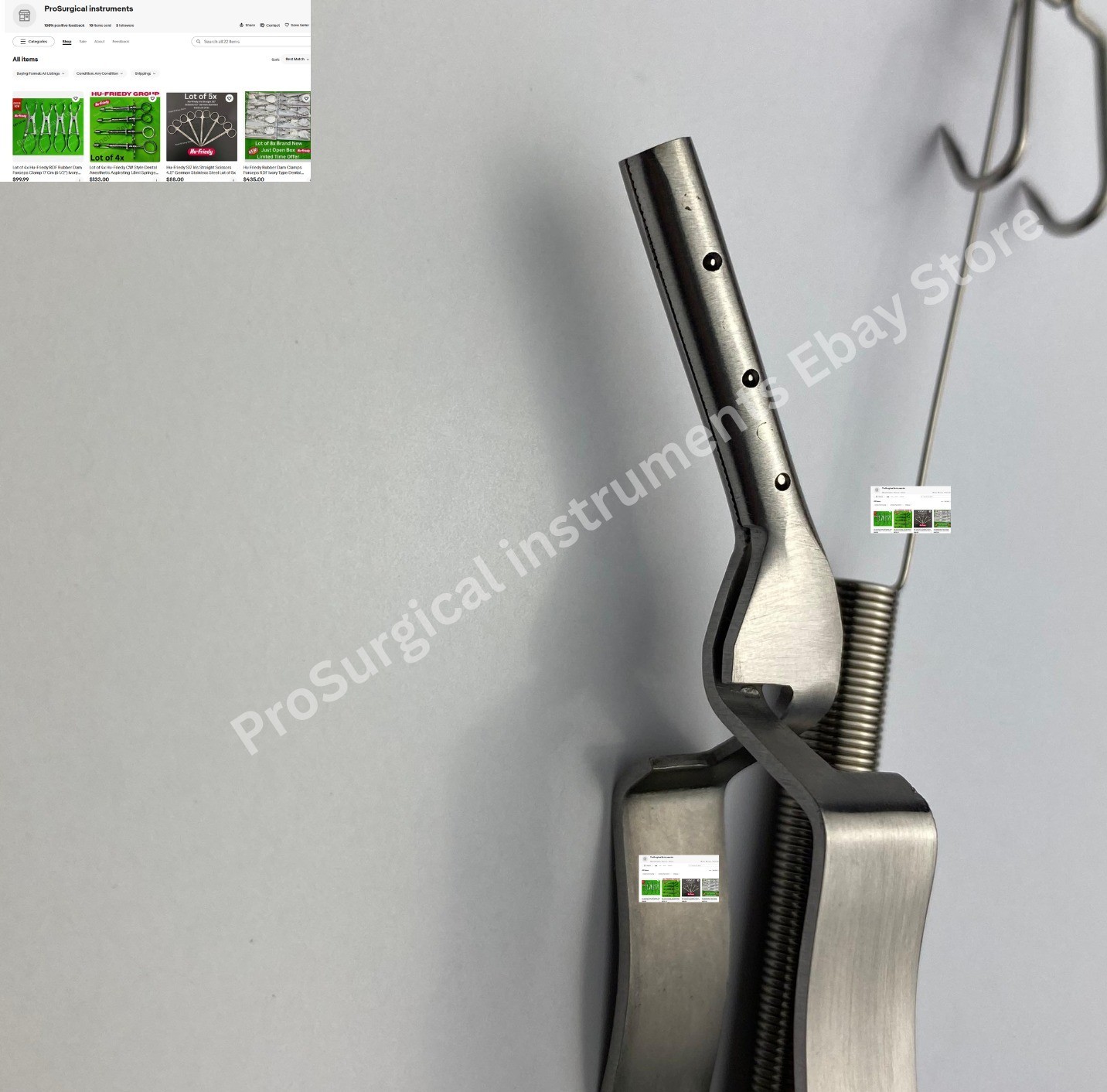 Aesculap Yasargil Spring Hook large 2 prongs sharp FF022R Surgical Orthopedic