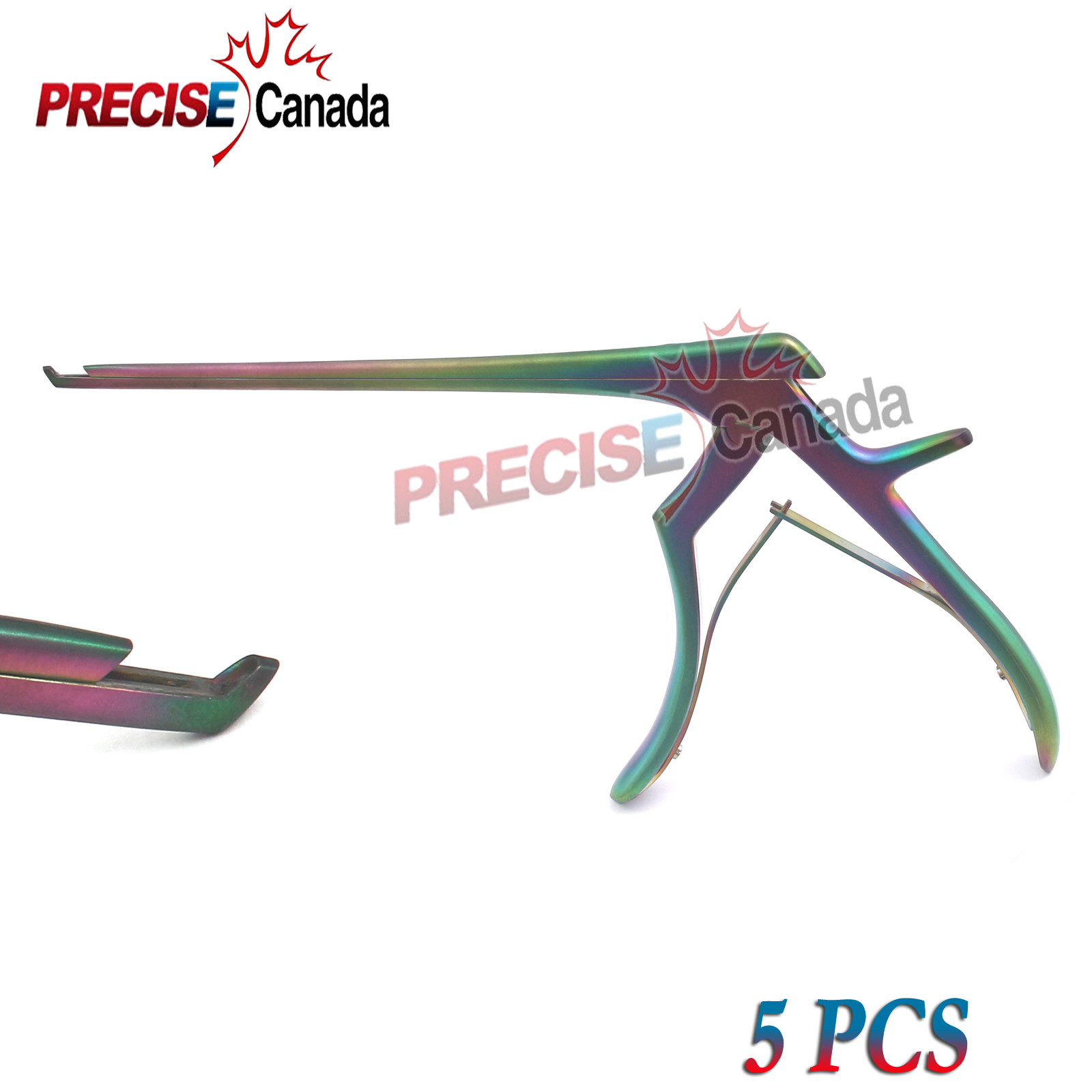5 PCS KERRISONN CERVICAL RONGEUR 1MM UP BITE 90 DEGREE ANGLE MULTI COLOR
