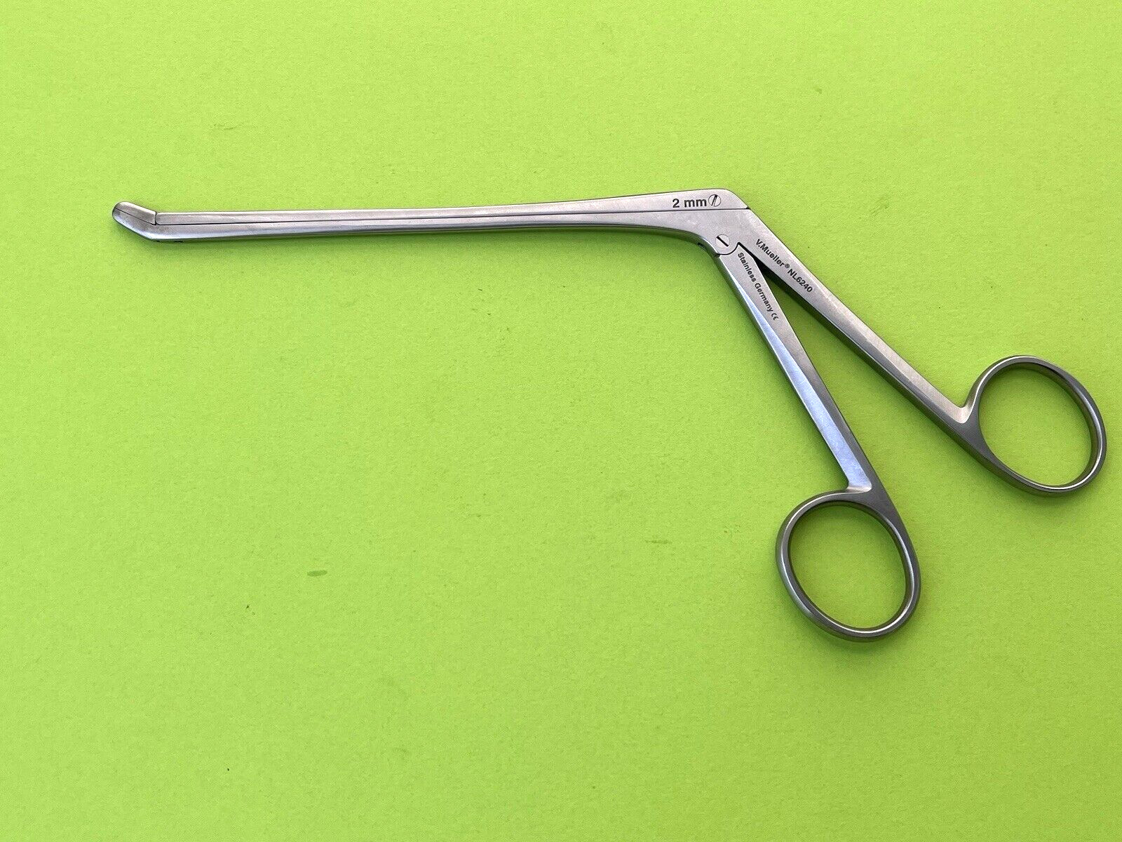 V.Mueller Surgical 5-1/2″ Spinal Peapod Rongeur, Angled Up 2mm x 6mm Jaw