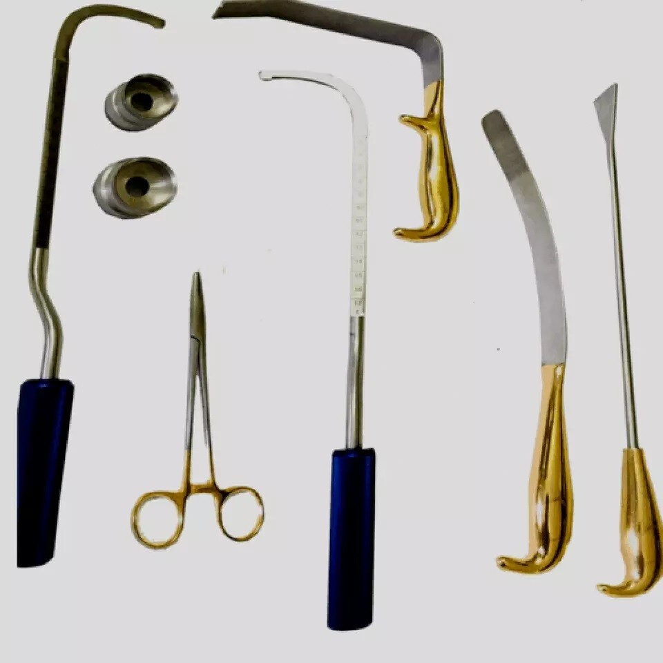 Breast Augmentation & Mammoplasty Surgery Instruments Set of 8 Pieces