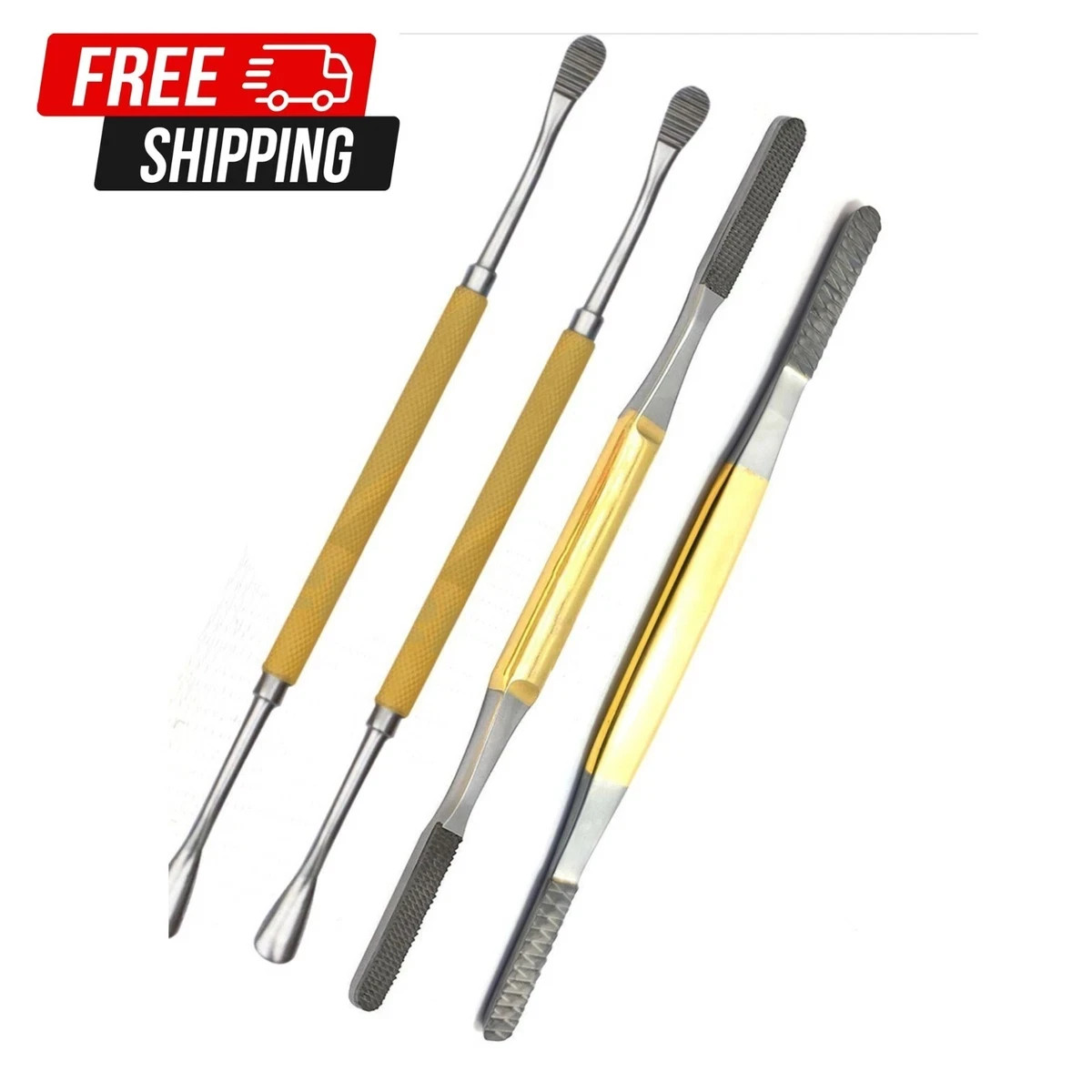 Rhinoplasty Fomon Double-Ended Nasal Rasp Set 4 PCs Surgical Instruments
