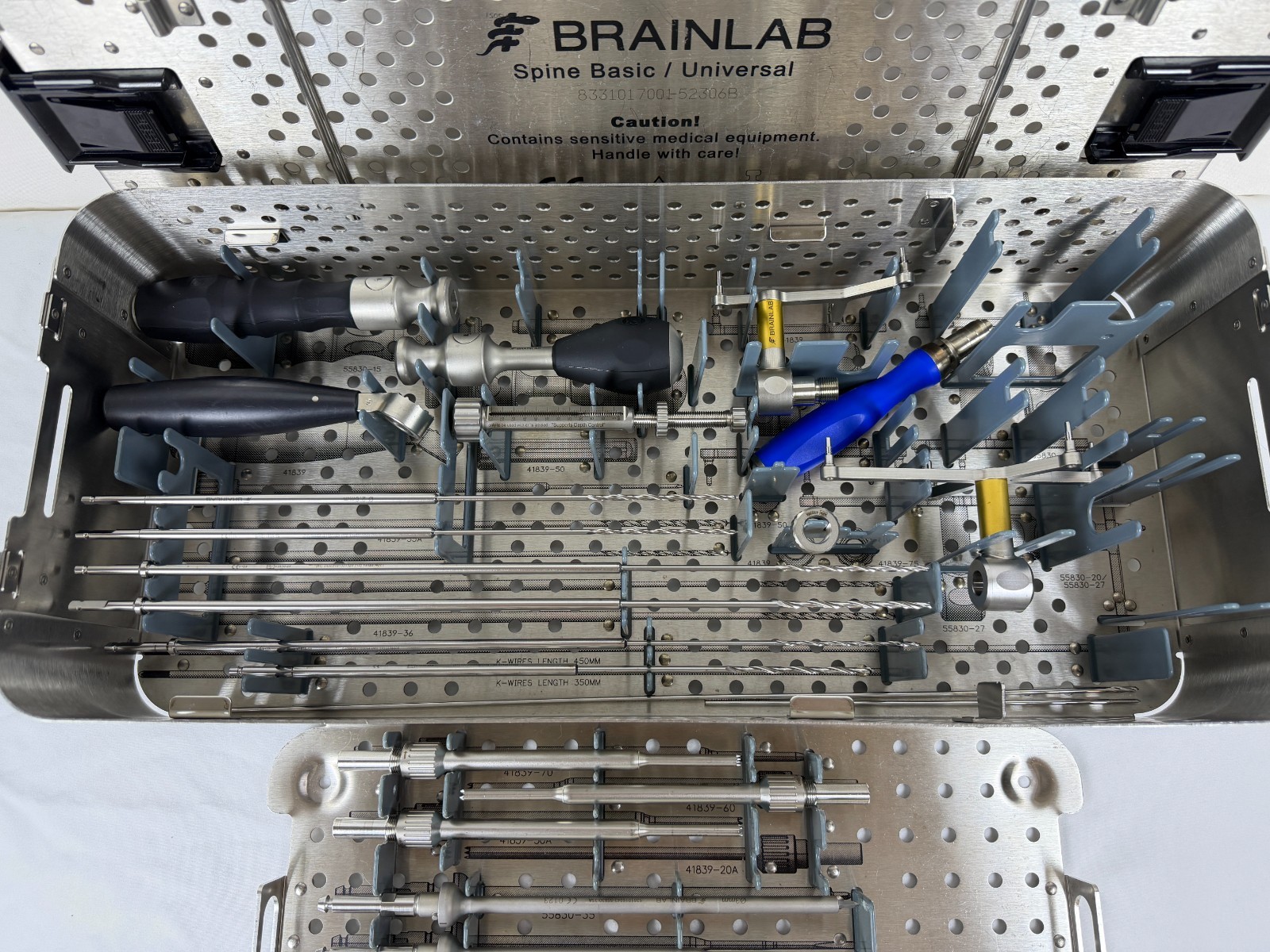 BrainLab Universal Spine Instruments Tray Set Neuro