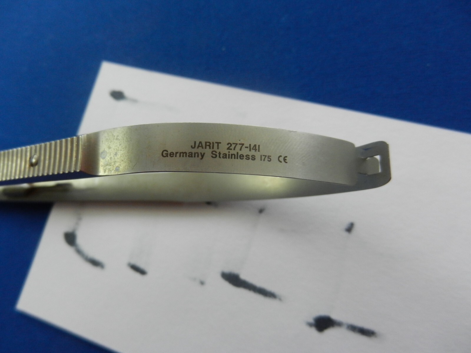 E4551 Jarit 277-141 Jacobson Straight Needle Holder 17.8cm Overall Length