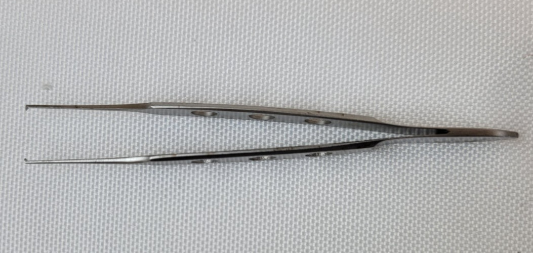 Aesculap OC051R Bishop-Harmon Iris Tissue Surgical Forceps, Straight Tips