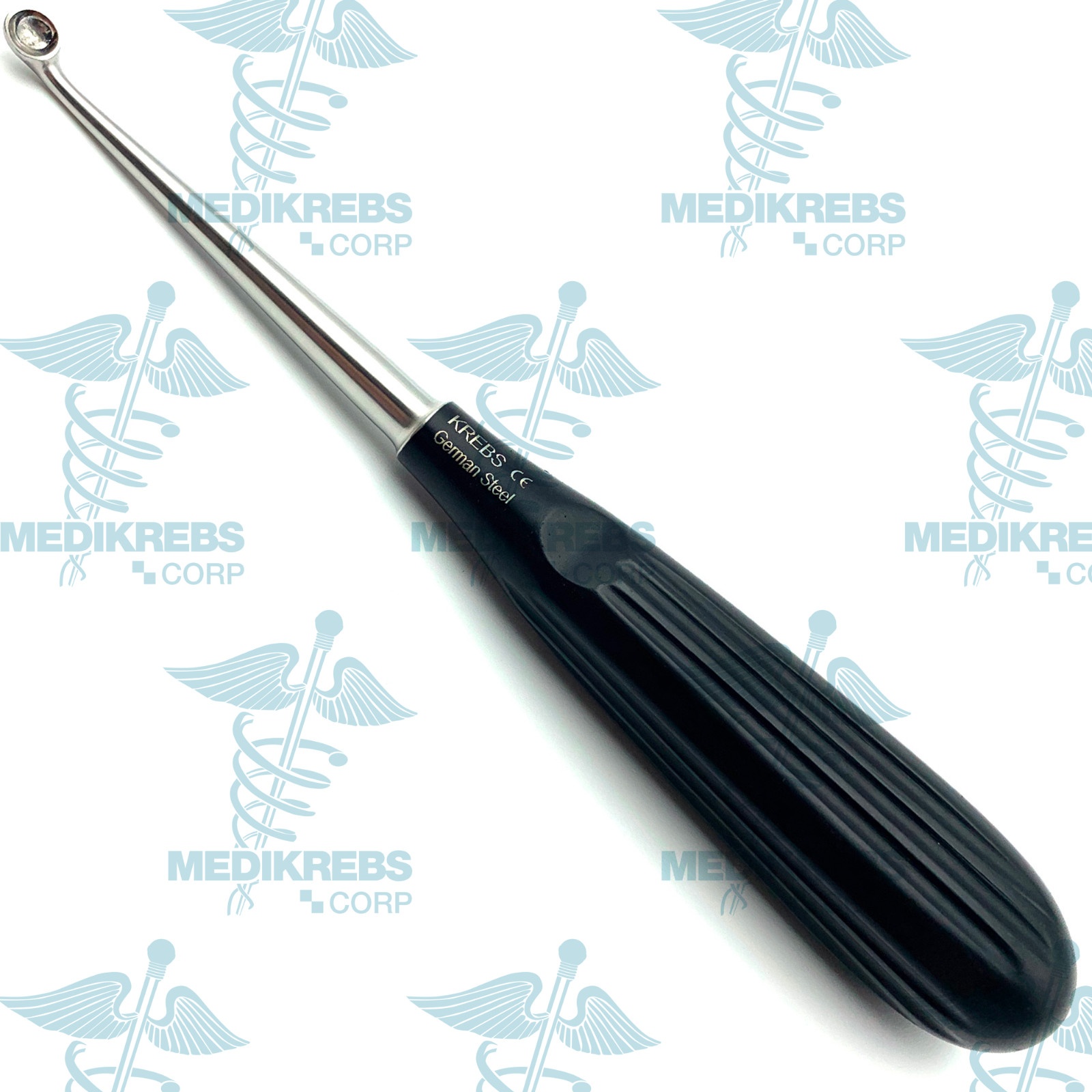 Spratt Bone Curette Black 17cm Fig 0 OR Grade German Steel Orthopedic Instrument