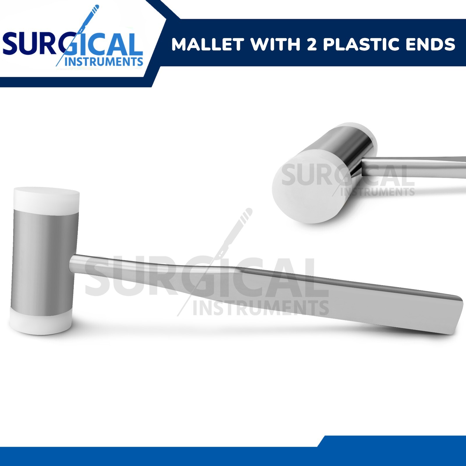 Bone Mallet 9″ Surgical Sinus Lift Osteotomes Hammer Rubber Mallet Instruments