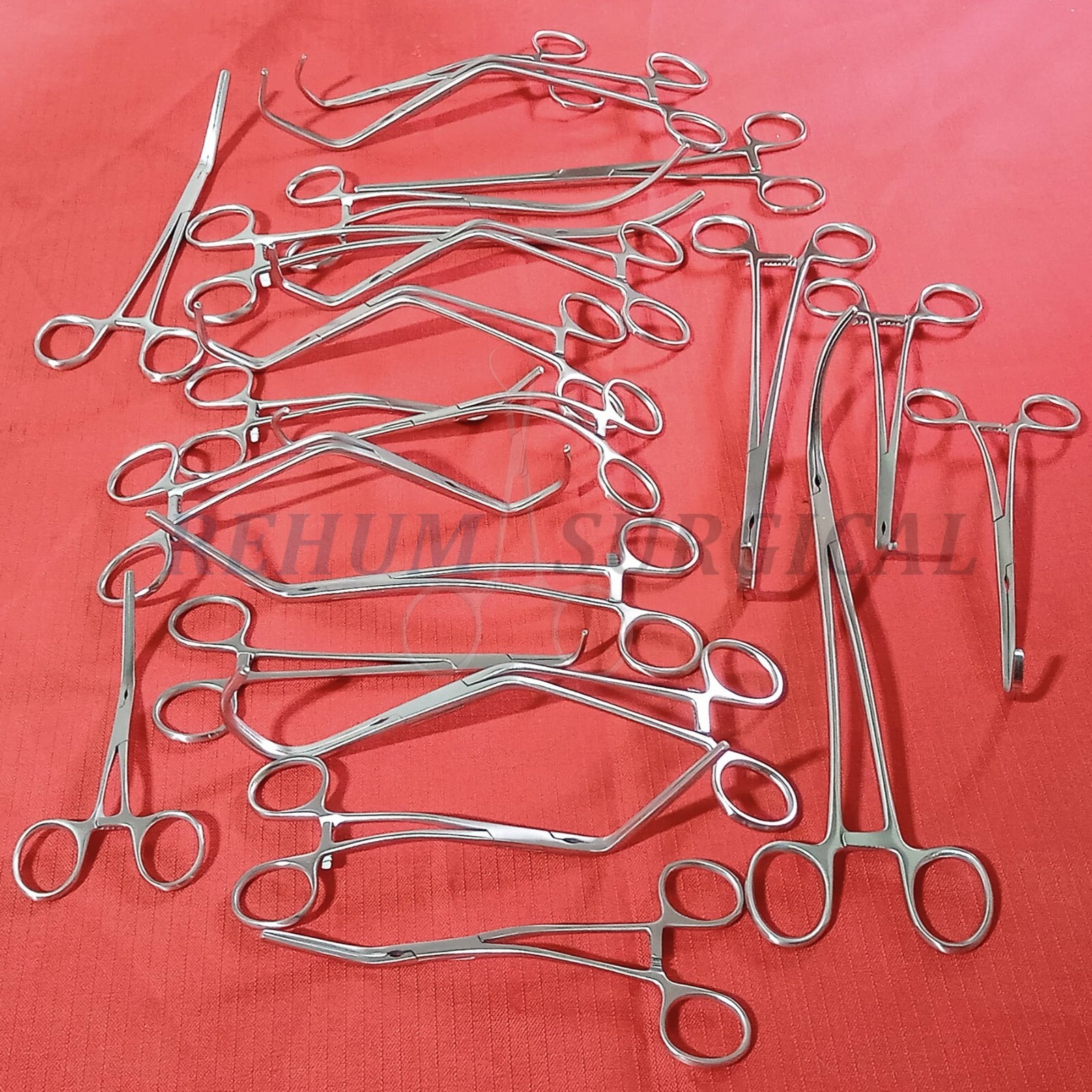 20 PCS SET VASCULAR CLAMPS SURGERY INSTRUMENTS DEBAKY SURGICAL INSTRUMENTS