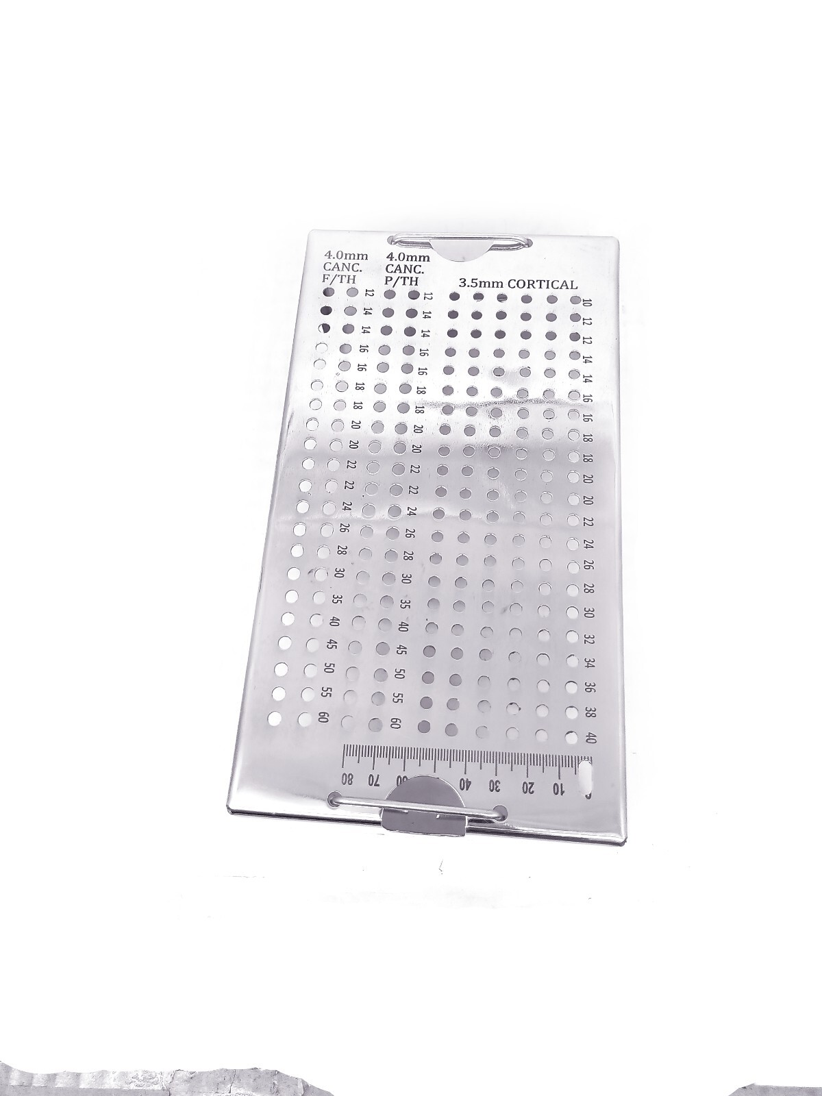Orthopedic Empty Case Box for 3.5mm Cortical Screw Sterilization Box S.S.