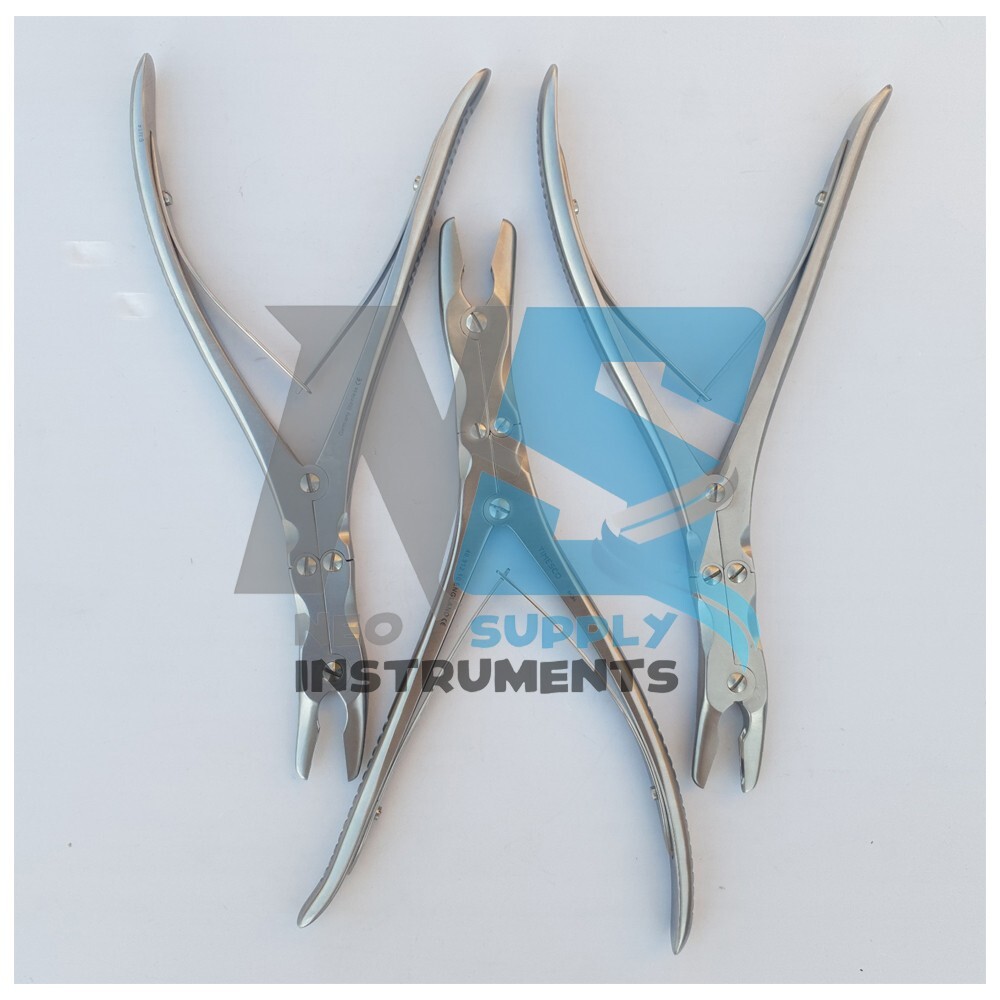 Leksell-Stille Bone Rongeur Set Of 3 Pieces Surgical Instrument