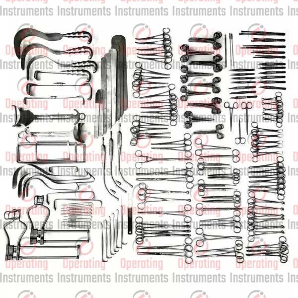 200 pcs Laparotomy Surgery Set Surgical High Quality Instruments