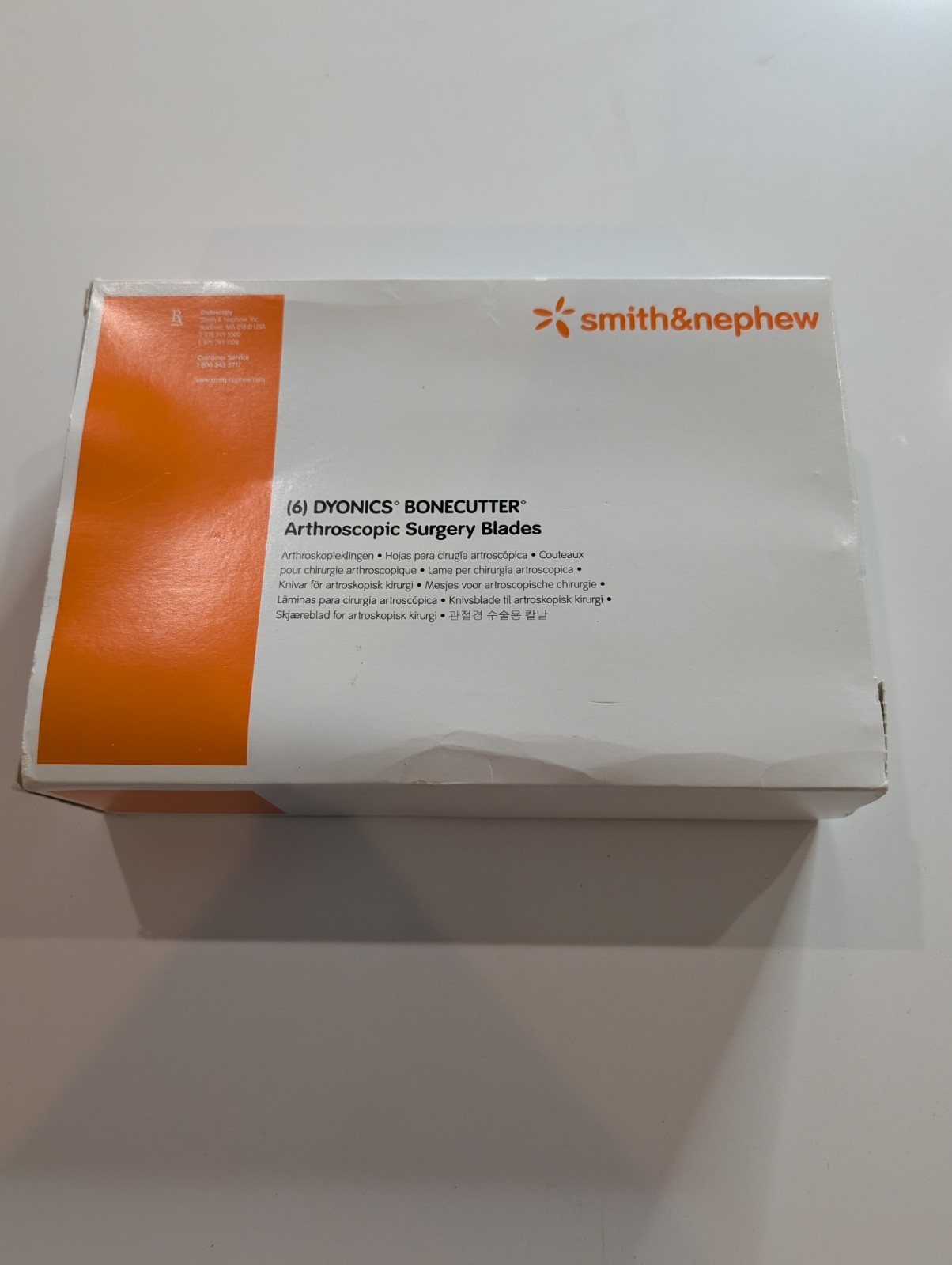 Smith & Nephew DYONICS 3.5mm Bonecutter Arthroscopic Surgery Blade 7210486