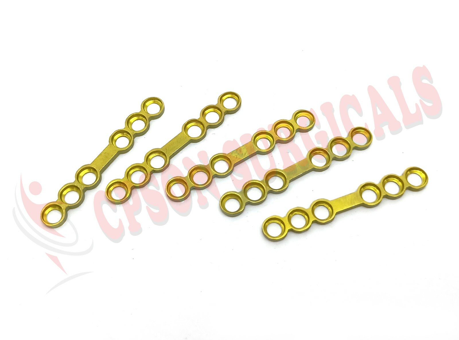 Maxillofacial Adaption Straight plate with Gap 2.5mm 6 holes mandible Lot of 5pc