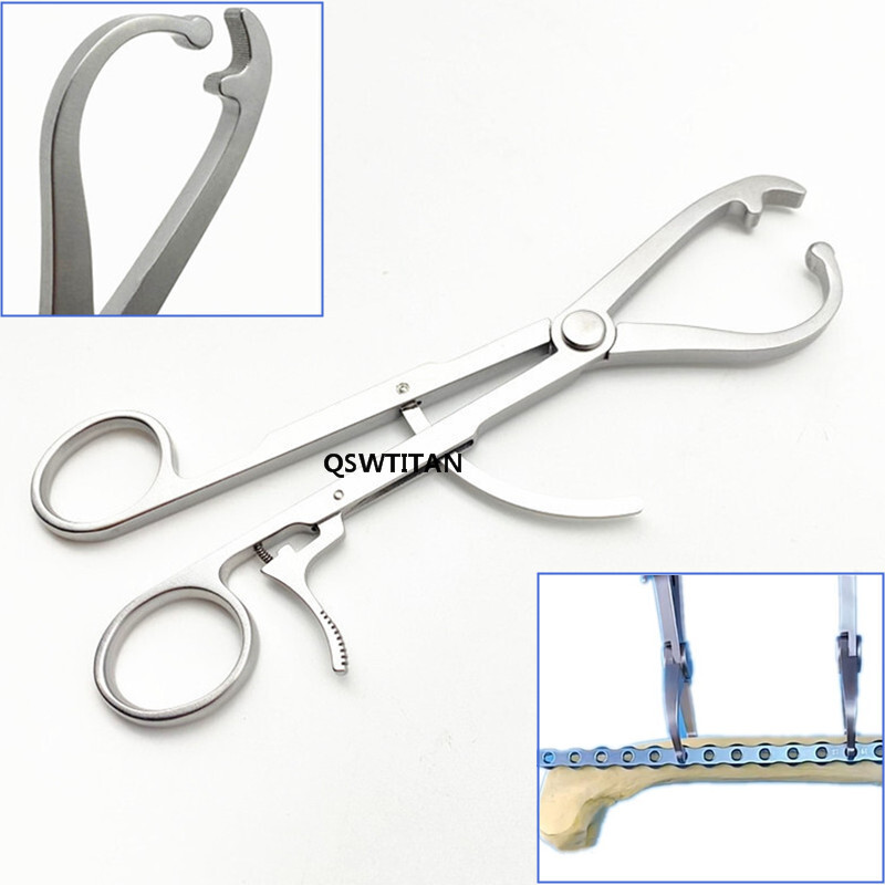 Self-locking plate holding forceps bone holding Pliers serrated jaw soft ratchet