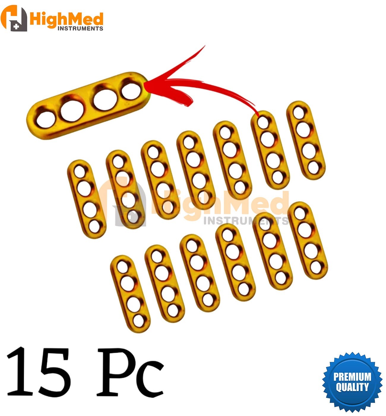 ACL Endo Button 4 holed Surgical 15 Pcs Orthopedic Instruments