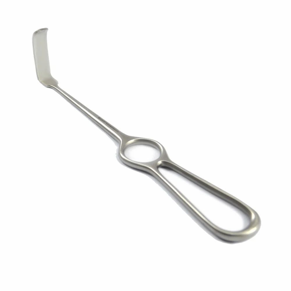 LADENBACK Retractor, 8″, Right Angled Blade 4 mm Wide x 21 mm Long, Premium