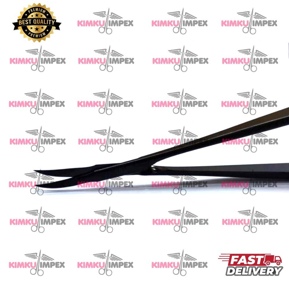 18cm Kamiyama Type Micro Scissors Plasma Coated For Neurosurgery Straight Handle